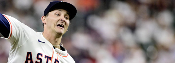 Houston Astros starting pitcher Wesneski in action in an MLB game