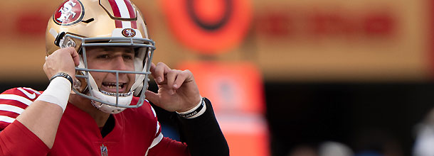 San Francisco 49ers QB Brock Purdy in action in an NFL game