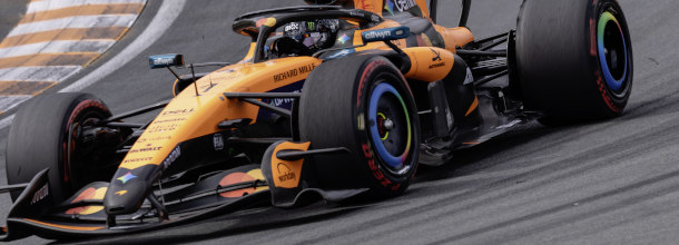 Lando Norris in seinem McLaren-Formel 1-Auto