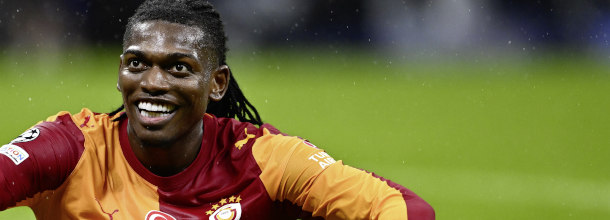 Galatasary soccer star Leao looks happy after a win