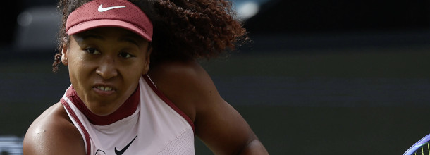 Japan tennis star Noami Osaka in action on the WTA Tour